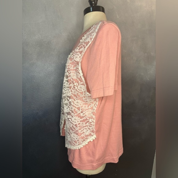 Pink Top with Lace Vest - Picture 8 of 8